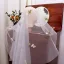 Elegant White Embroidered 1.5 m Tulle Wedding Veils 2025