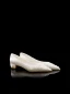 Elegant White Beading Satin Low Heel Wedding Shoes 2024 Pointed Toe Wedding Pumps