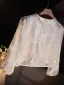 Vintage Vita Broderade Långärmad sjal 2025