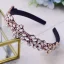 Chic / Beautiful Black Handmade  Rhinestone Cocktail Party Evening Party Headbands Bridal Hair Accessories 2023 Alloy