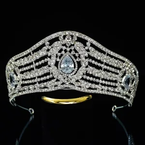 Bling Bling Silver Crystal Rhinestone Bridal Hair Accessories 2022 Alloy Wedding Bridal Jewelry