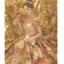 Vintage / Retro Fancy Gold Printing Prom Dresses 2023 A-Line / Princess Square Neckline Puffy Short Sleeve Backless Floor-Length / Long Prom Formal Dresses