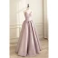 Modest / Simple Blushing Pink Prom Dresses 2023 A-Line / Princess Strapless Sleeveless Backless Floor-Length / Long Prom Formal Dresses