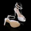 Sexy White Pearl Rhinestone Wedding Shoes 2023 Ankle Strap 11 cm Stiletto Heels Open / Peep Toe Wedding Sandals High Heels