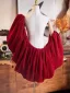 Bling Bling Burgunder Glitter Ball sjal 2025