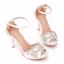 Piękne Białe Rhinestone Buty Ślubne 2023 Z Paskiem 10 cm Szpilki Peep Toe Ślub Sandały Wysokie Obcasy