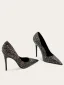 Sparkly Black Multi-Colors Sequins Evening Party Pumps 2025 10 cm Stiletto Heels Pointed Toe Pumps High Heels