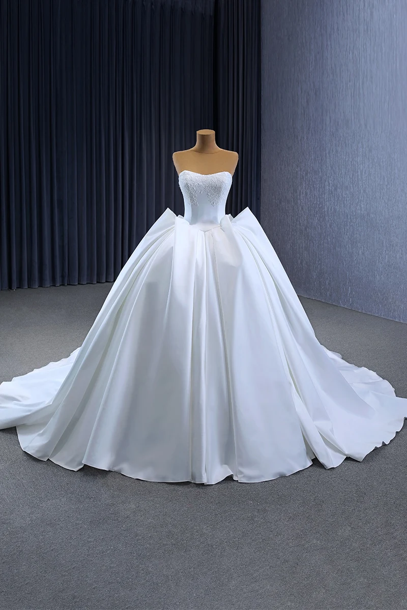 ivory and royal blue wedding dress BABARONI BABARONI Satin Royal Blue Prom Dresses A-line Sweetheart Sleeveless Bow, Royal Blue / US0