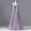 Flower Fairy Lavender Appliques Sequins Prom Dresses 2026 Ball Gown Strapless Sleeveless Backless Floor-Length / Long Formal Dresses