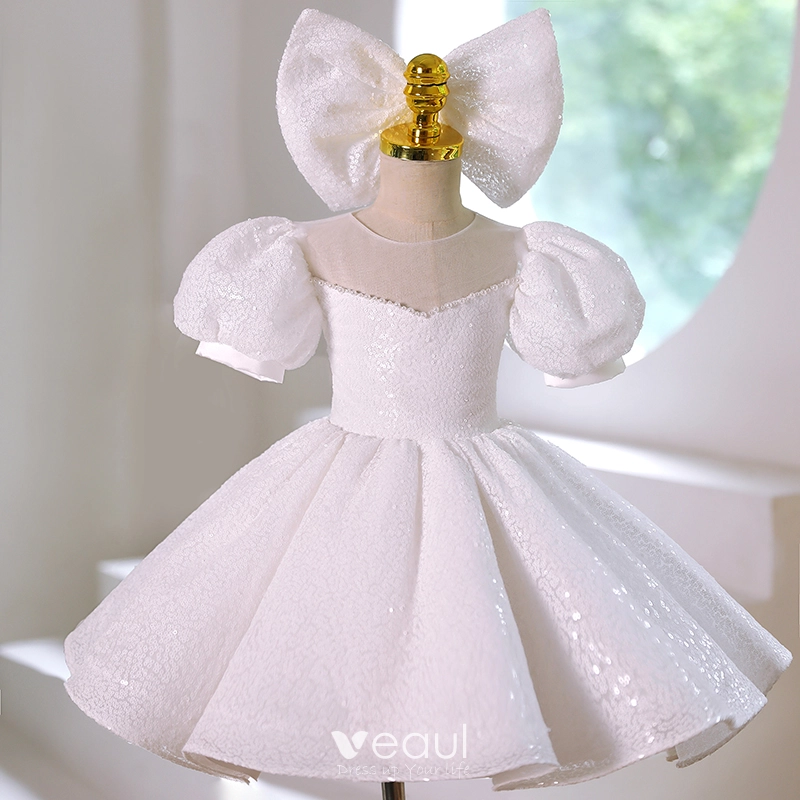 Trumpet flower girl dress cheap