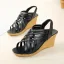 Chic / Beautiful White Summer Street Wear Womens Sandals 2023 7 cm Wedges Open / Peep Toe Womens Sandals