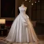 Vintage / Retro White Appliques Wedding Dresses 2025 Ball Gown Strapless Sleeveless Backless Floor-Length / Long Wedding