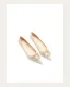 Bling Bling Gold Rhinestone Sequins Flat Wedding Shoes 2024 Pointed Toe Wedding Heels