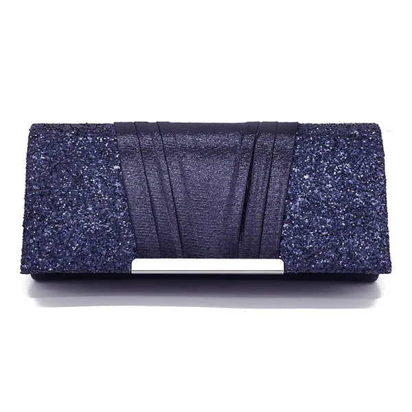 Chic / Beautiful Candy Pink Glitter Sequins Evening Party Clutch Bags 2023