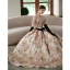 High-end Multi-Colors Printing Prom Dresses 2022 Ball Gown Strapless Sleeveless Backless Bow Sash Floor-Length / Long Formal Dresses