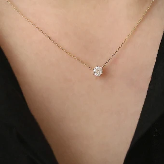 Charming Gold Sterling Silver Zircon Necklaces Accessories 2023