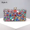 Fancy Multi-Colors Rhinestone Sequins Evening Party Clutch Bags 2023