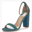 Sexy Rouge Daim Soirée Sandales Femme 2022 Bride Cheville 10 cm Talons Épais Peep Toes / Bout Ouvert Sandales Talons Hauts