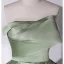Vintage / Retro Chic / Beautiful Sage Green Satin Prom Dresses 2022 Ball Gown Strapless Sleeveless Backless Floor-Length / Long Prom Formal Dresses