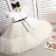 Modest / Simple Sky Blue Birthday Flower Girl Dresses 2023 A-Line / Princess Scoop Neck Sleeveless Bow Sash Floor-Length / Long Flower Girl Dresses