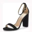 Sexy Rouge Daim Soirée Sandales Femme 2022 Bride Cheville 10 cm Talons Épais Peep Toes / Bout Ouvert Sandales Talons Hauts