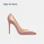 Modest / Simple Green Office OL Satin Pumps 2024 10 cm Stiletto Heels Pointed Toe Pumps High Heels