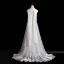 Modest / Simple Ivory Satin Wedding Dresses 2026 A-Line / Princess Strapless Sleeveless Backless Sweep Train