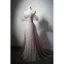 Charmant Gris Rougissant Rose Perlage Faux Diamant Paillettes Robe De Soirée 2022 Trompette / Sirène De l'épaule Manches Courtes Dos Nu Train De Balayage Soirée Robe De Ceremonie