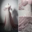 Charmant Gris Rougissant Rose Perlage Faux Diamant Paillettes Robe De Soirée 2022 Trompette / Sirène De l'épaule Manches Courtes Dos Nu Train De Balayage Soirée Robe De Ceremonie