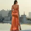 Sexy Summer Orange Evening Dresses 2022 Trumpet / Mermaid Off-The-Shoulder Sleeveless Backless Split Front Floor-Length / Long Evening Party Formal Dresses