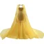 High-end Sparkly Yellow Beading Rhinestone Sequins Prom Dresses 2022 Trumpet / Mermaid With Cloak Spaghetti Straps Sleeveless Backless Court Train Formal Dresses