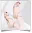 Sexy Gold Street Wear Sequins Womens Sandals 2022 T-Strap 6 cm Stiletto Heels Open / Peep Toe Sandals High Heels