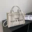 Fashion Letter Graphic Women Tote Bag Women's Bags Brown Shoulder Bags Woolen PU Dating Handbag 2023