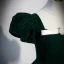 Élégant Vert Foncé Robe De Bal 2023 Princesse Encolure Carrée Gonflée Manches Courtes Dos Nu Train De Balayage Promo Robe De Ceremonie