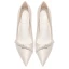 Élégant Ivoire Cuir Perle Chaussure De Mariée 2022 8 cm Talons Aiguilles À Bout Pointu Mariage Escarpins Talons Hauts