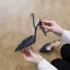 Sexy Silver Pierced Womens Sandals 2022 Street Wear 10 cm Stiletto Heels Pointed Toe Sandals High Heels