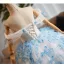 Flower Fairy White Appliques Wedding Dresses 2025 Ball Gown Off-The-Shoulder Short Sleeve Backless Floor-Length / Long