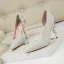 Charming Glitter White Wedding Shoes 2023 10 cm Stiletto Heels Pointed Toe Wedding High Heels