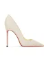 Chic / Beautiful Champagne Glitter Evening Party Pumps 2026 Leather 12 cm Stiletto Heels Pointed Toe Pumps High Heels