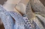 Sparkly Sky Blue Beading Pearl Rhinestone Birthday Flower Girl Dresses 2024 Ball Gown Scoop Neck 3/4 Sleeve Backless Floor-Length / Long