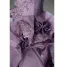 Luxury / Gorgeous Fashion Purple Pearl Lace Flower Appliques Ruffle Prom Dresses 2026 Ball Gown Strapless Sleeveless Backless Sweep Train
