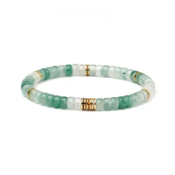 Fashion Green Gradient Color Handmade Jadeite Bracelet Accessories 2026