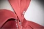 Elegant Watermelon Pearl Satin Prom Dresses 2024 Ball Gown Off-The-Shoulder Short Sleeve Backless Floor-Length / Long Prom Formal Dresses