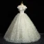 Charmant Ivory / Creme Glanz Pailletten Quaste Ballkleider 2023 Ballkleid Bandeau Schleife Ärmellos Rückenfreies Lange Festliche Kleider