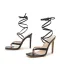 Fashion White Summer Cocktail Party Womens Sandals 2022 Ankle Strap 11 cm Stiletto Heels Open / Peep Toe Sandals High Heels