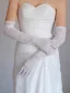 Vintage / Originale Ivoire Perle Mariage Gants Mariage 2025 Tulle