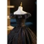 Elegant Black Rhinestone Tassel Prom Dresses 2023 Ball Gown Off-The-Shoulder Sleeveless Backless Floor-Length / Long Prom Formal Dresses