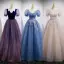 Elegant Purple Sequins Prom Dresses 2022 A-Line / Princess Square Neckline Short Sleeve Backless Floor-Length / Long Prom Formal Dresses