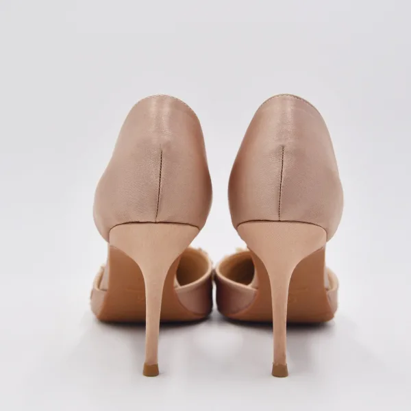 Chic / Belle Champagne Satin Demoiselle D'honneur Chaussures Femmes 2022 Faux Diamant En Dentelle Fleur 8 cm Talons Aiguilles À Bout Pointu Chaussures Femmes Talons Hauts