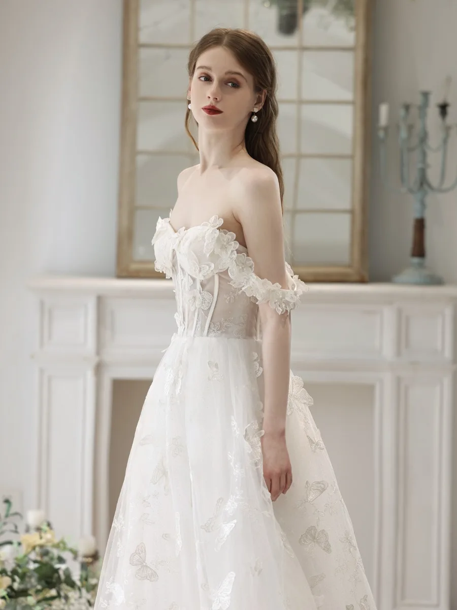 knee length dresses for ladies BUTTERFLY LACE DRESS – CHIO DI STEFANIA D ONLINE main image 1
